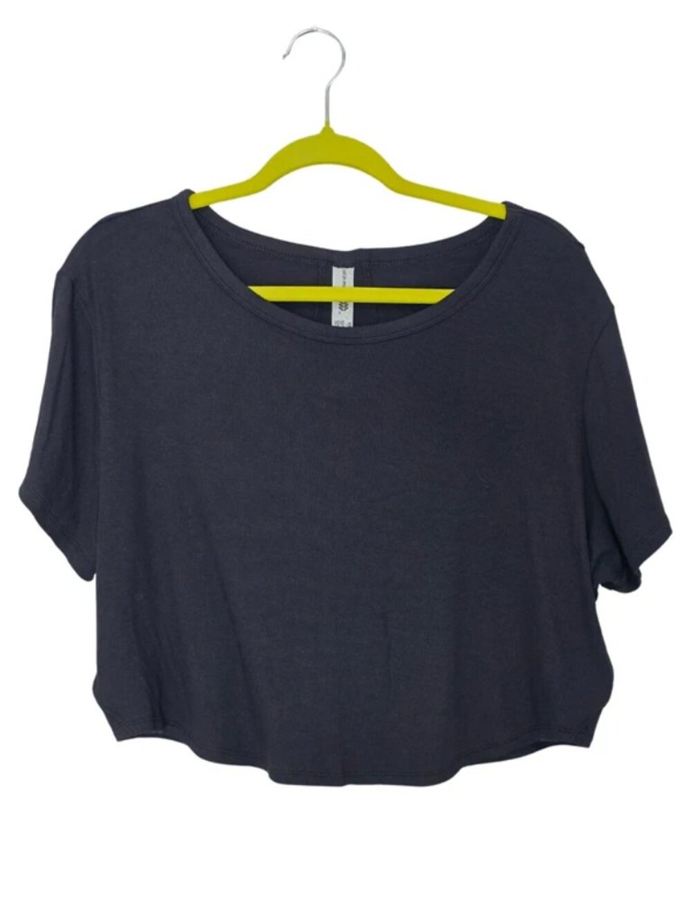 All In Motion Women's Black Short Sleeve Crop Top Size XXL